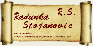 Radunka Stojanović vizit kartica